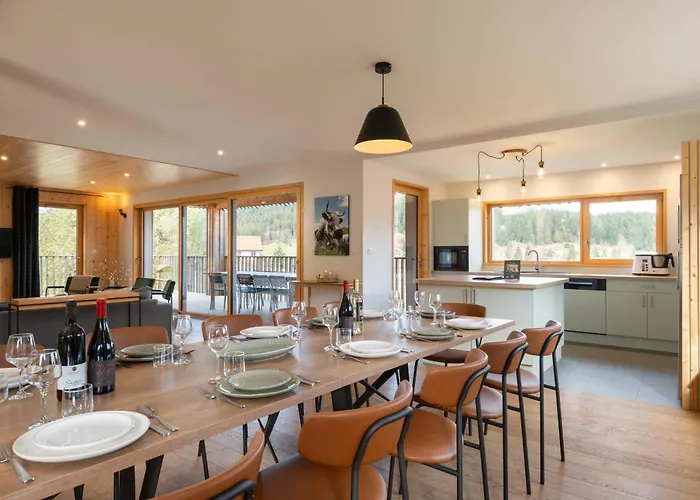 L'urson, Spacieux, Jacuzzi, Hammam Et Sauna Chalet *